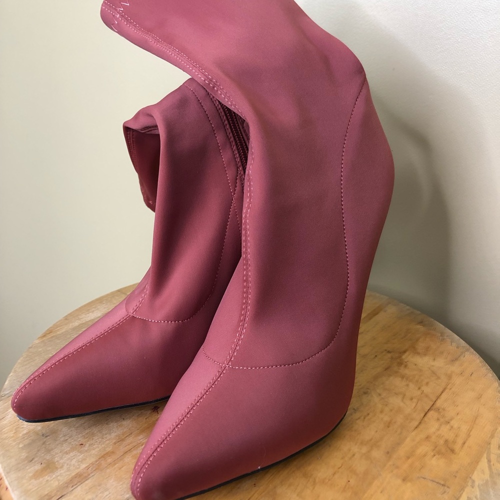 Pink Heel Boots